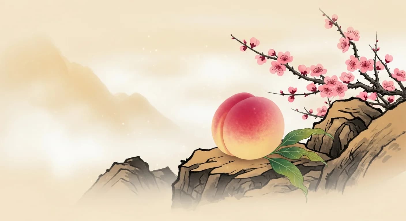 Peach Dream Meaning — Longevity, Love, and Abundance in Korean Dream Tradition