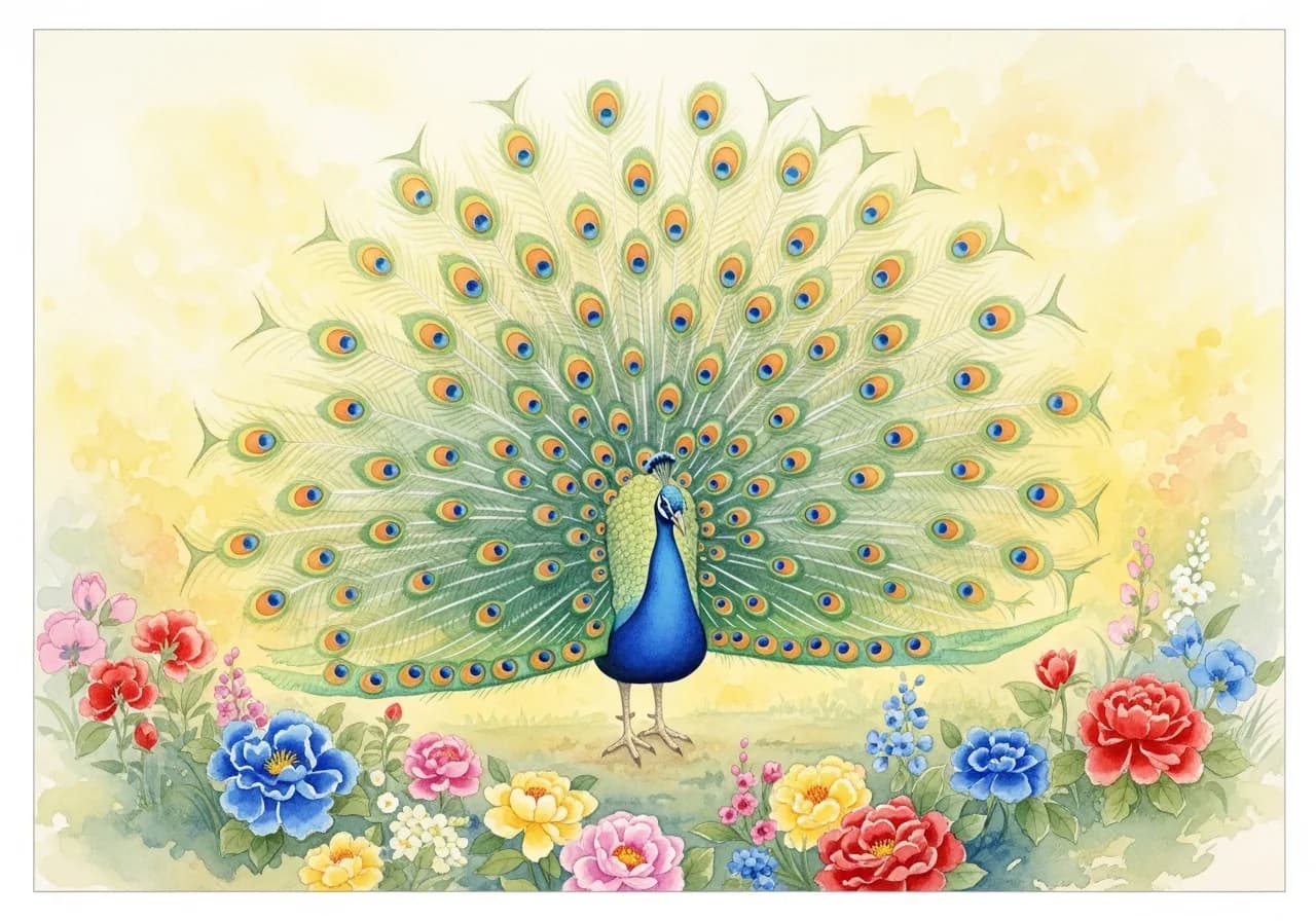 Auspicious Peacock Dreams — When Splendor Becomes Reality