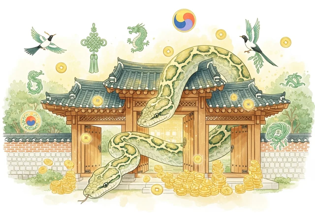 길몽 — 재물과 복이 찾아오는 구렁이 꿈