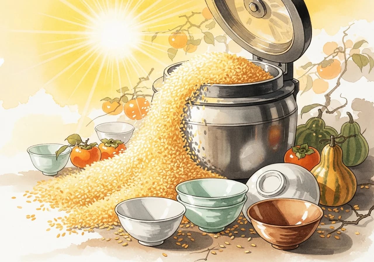 흰 쌀밥 먹는 꿈 — 재물운 상승의 대표 길몽