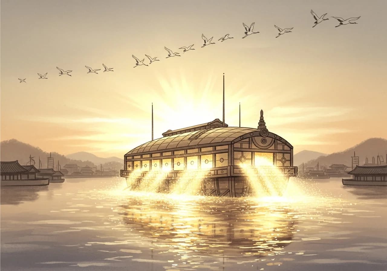 Auspicious — Calm Sailing, Wealth, and Noble Benefactors