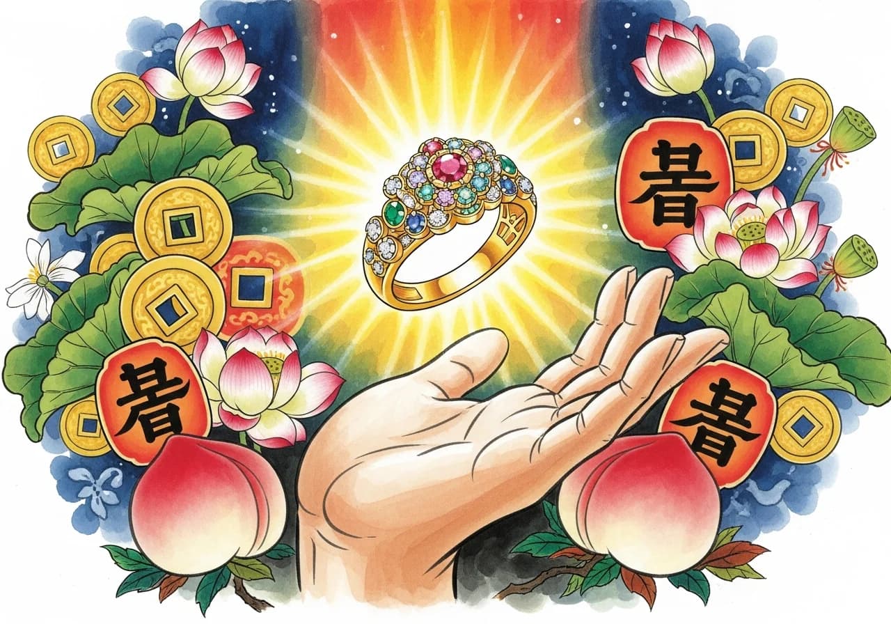 반지 꿈 - 길몽: 받고, 빛나고, 풍요롭다