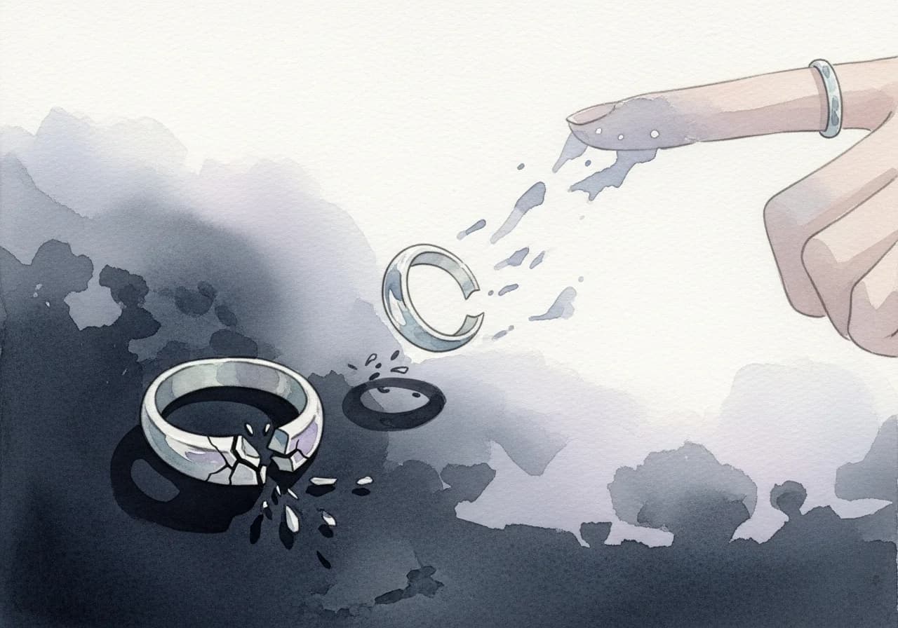 반지 꿈 - 흉몽: 잃고, 부러지고, 녹슬다