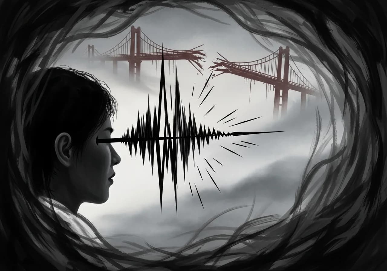 흉몽 — 날카로운 소리, 왼쪽 귀의 이명