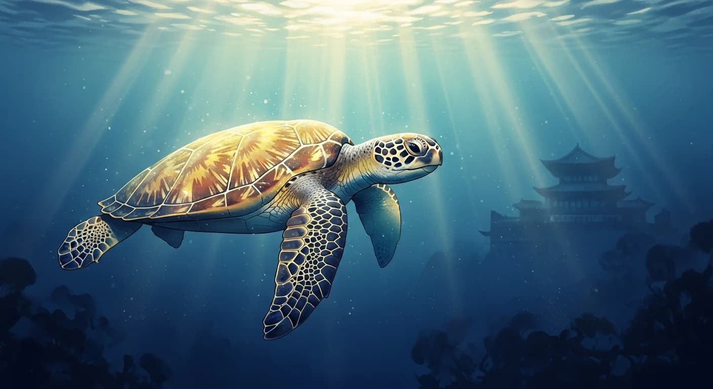 Sea Turtle Dream Meaning: The Dragon King's Sacred Messenger of Wealth and Longevity