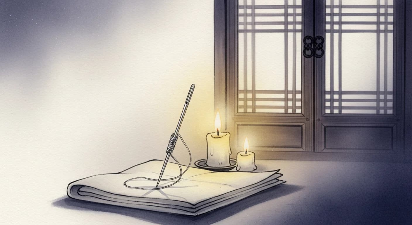바느질하는 꿈 해몽 — 인연, 완성, 그리고 경고의 의미