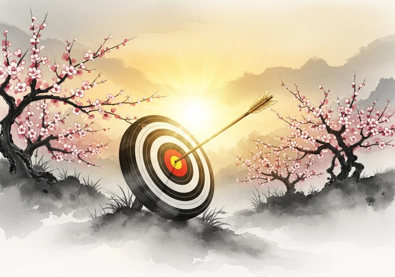Shooting and Hitting the Target — A Strongly Auspicious Sign