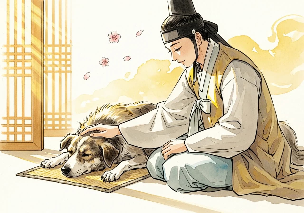 아픈 개를 돌보는 꿈 — 위기를 넘을 힘