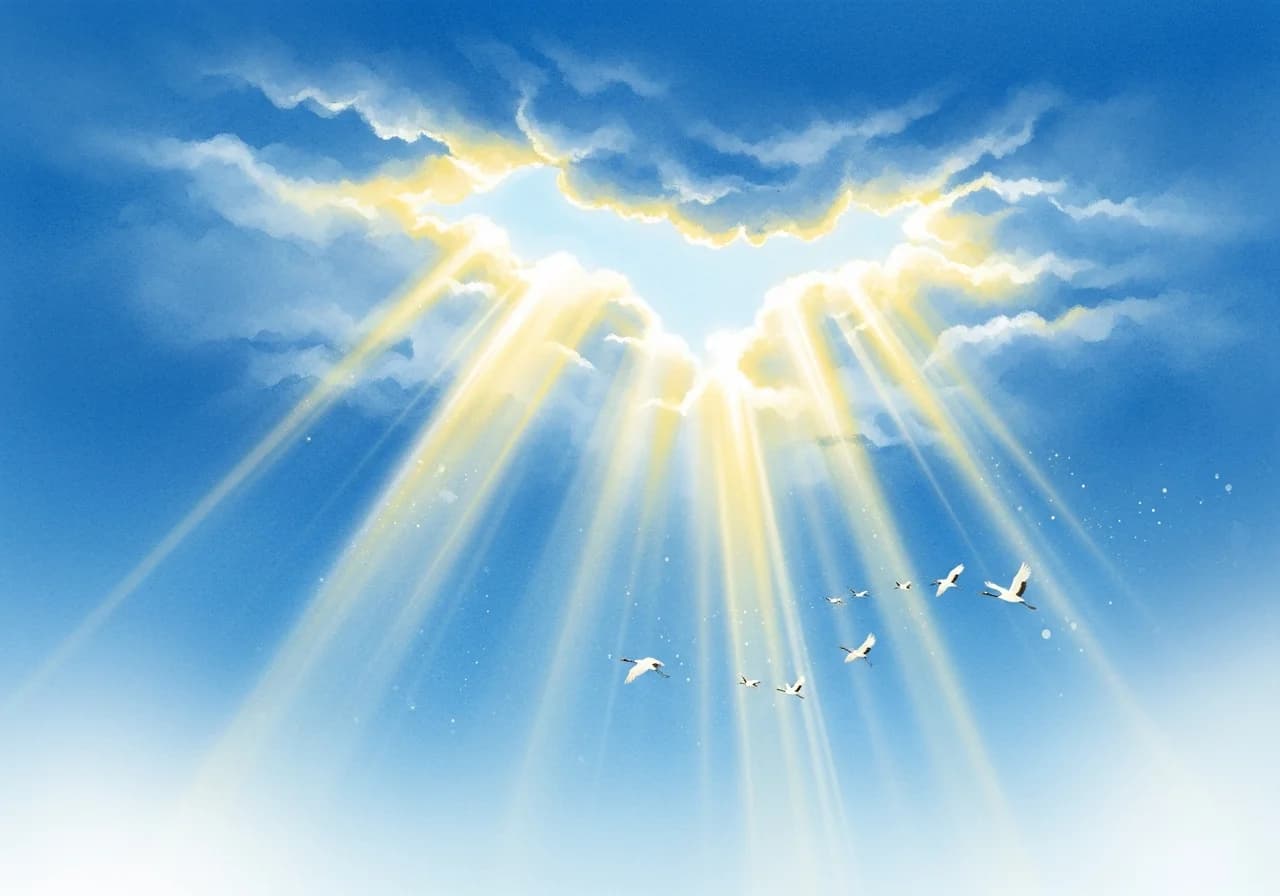 Auspicious — Clear Sky, Flying Dreams, Light from the Sky