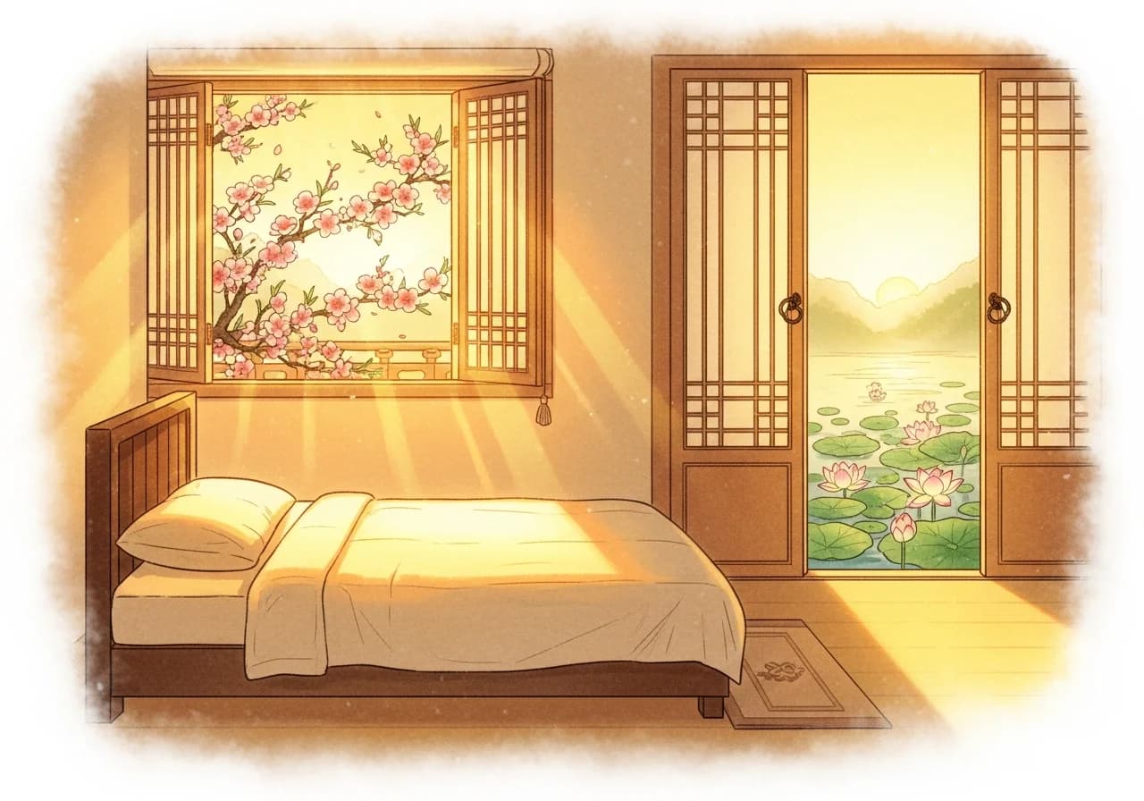 깊이 잠드는 꿈 — 건강·재물·안정의 길몽