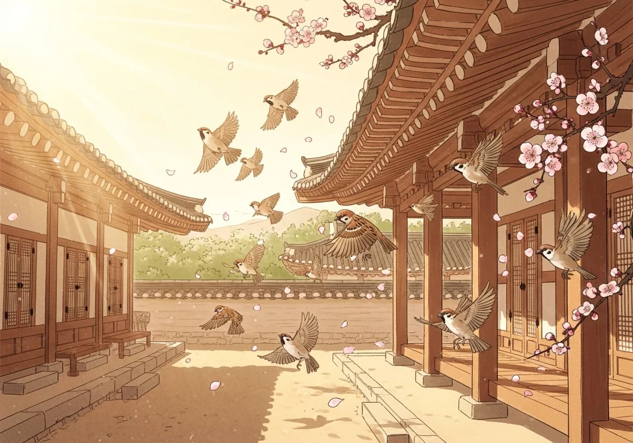 Auspicious Sparrow Dreams — Home Fortune and Family Blessings