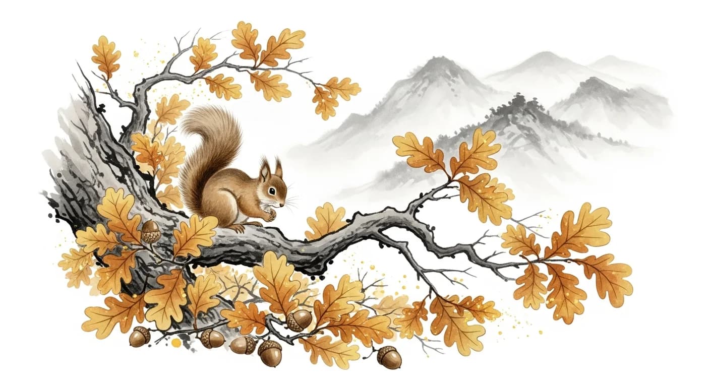 다람쥐 꿈해몽 — 재물운과 준비의 상징