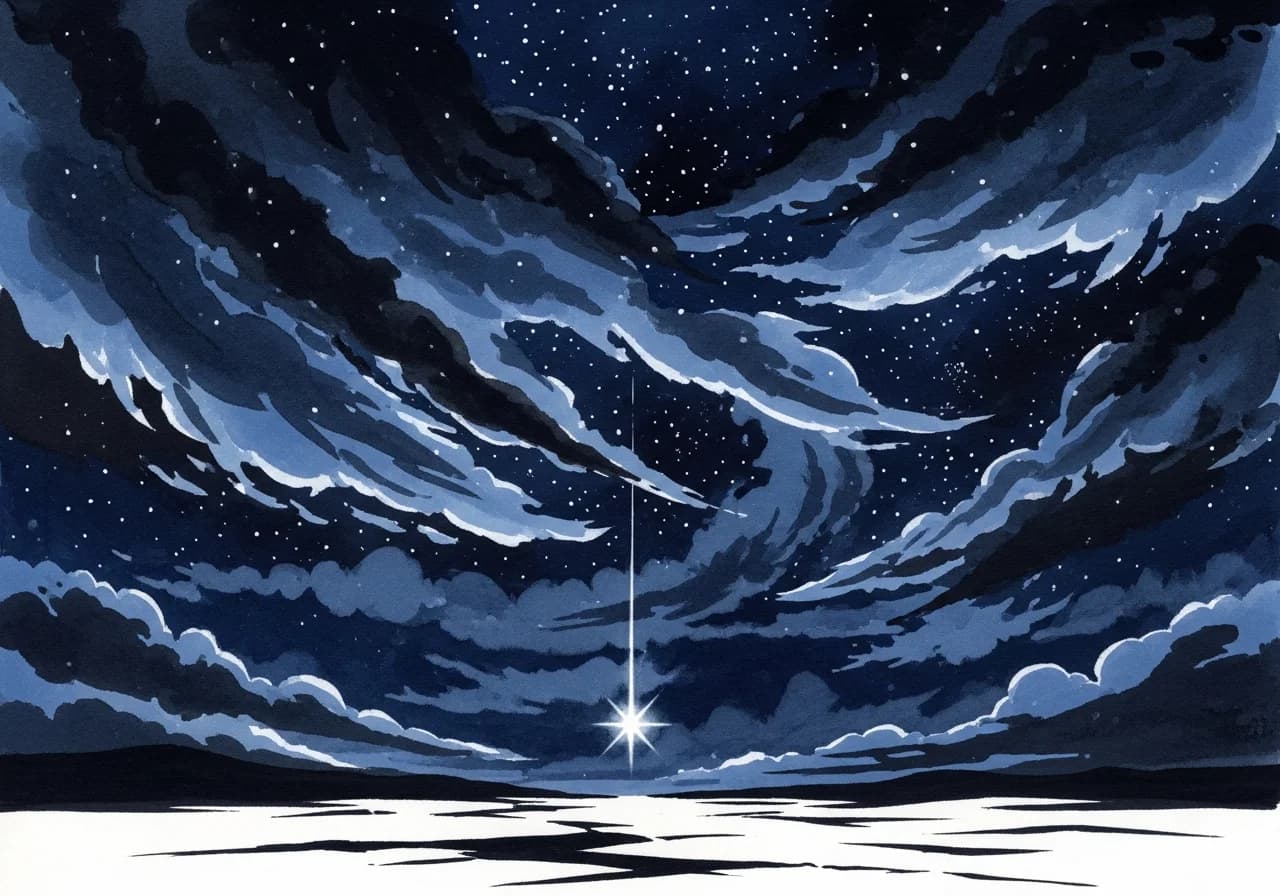 흉몽 — 별이 떨어지거나 구름에 가려지는 꿈