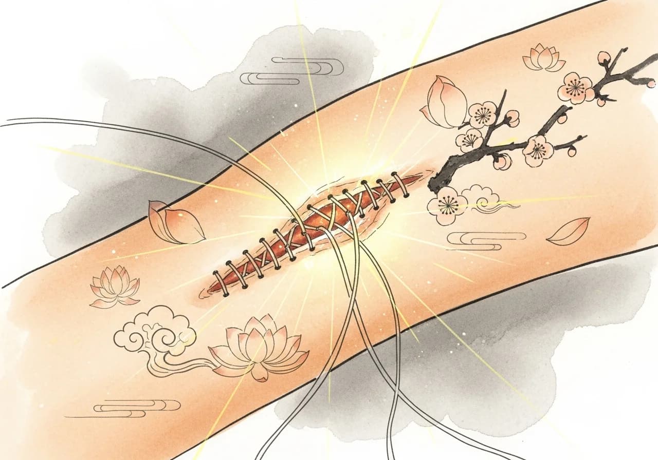 A Wound Cleanly Stitched — Auspicious Signs of Recovery