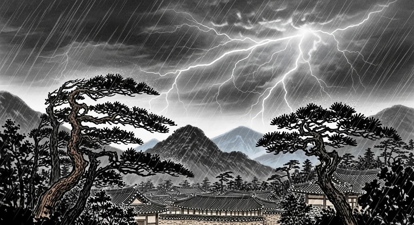 Storm Dream Meaning — Korean Interpretation of Typhoon & Storm Dreams