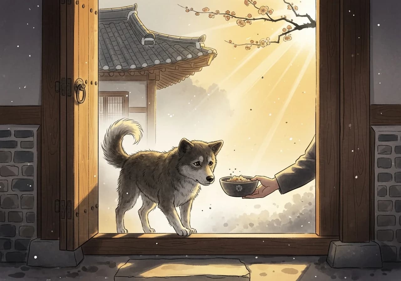 Stray Dog Dream as an Auspicious Omen