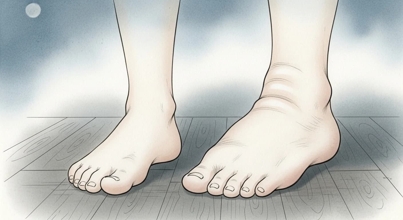 발이 부은 꿈 해몽 - 부어오른 발이 전하는 경고의 메시지