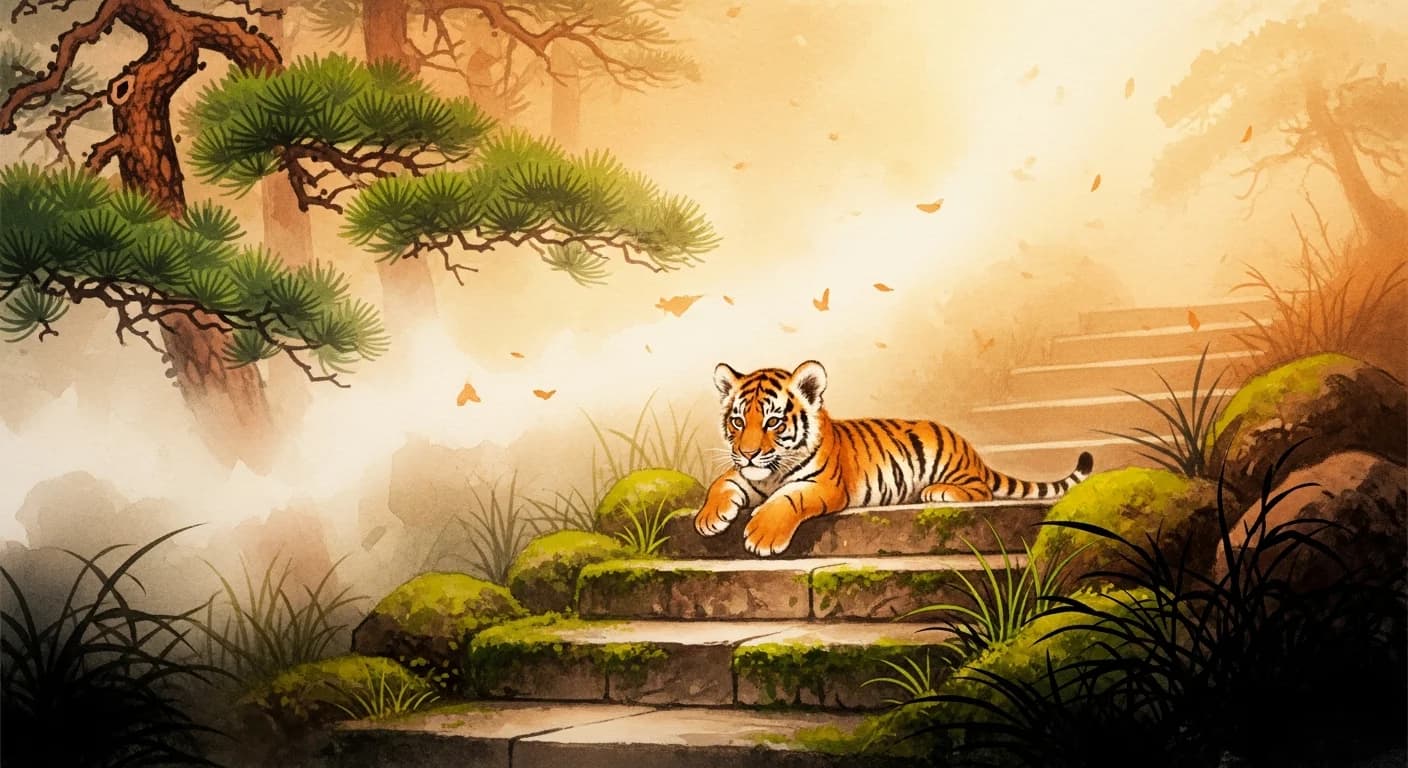 Tiger Cub Dream Meaning — What Korean Tradition Says