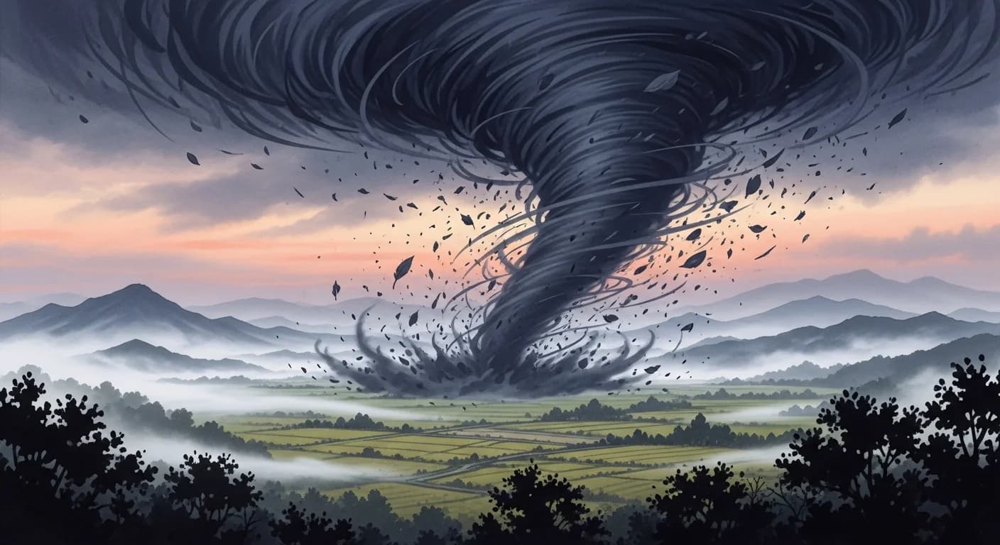 Tornado Dream Meaning — What Korean Dream Tradition Says About the Whirlwind