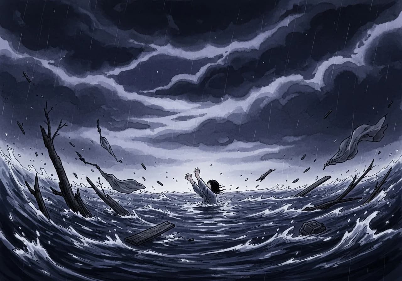 Inauspicious: Being Swept Away or Seeing the Aftermath