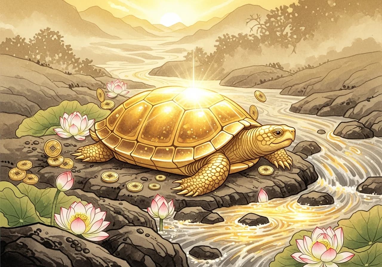 Auspicious Turtle Dreams — Signs of Good Fortune