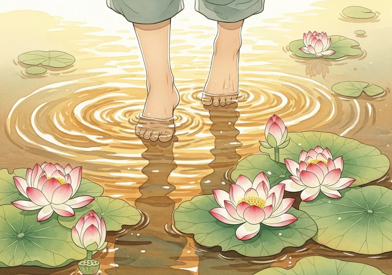 맨발로 걷는 꿈이 길몽인 경우