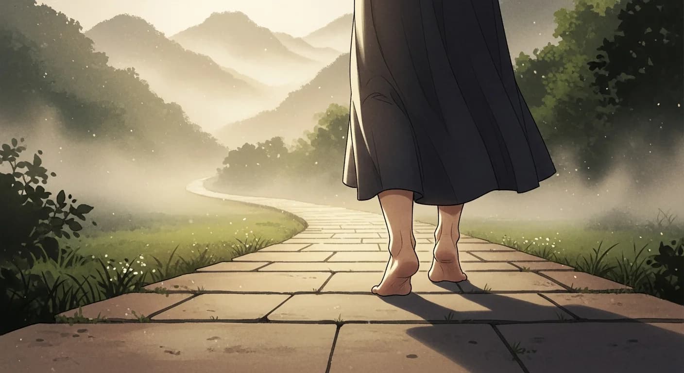 맨발로 걷는 꿈 해몽 — 자유와 취약함 사이의 신호