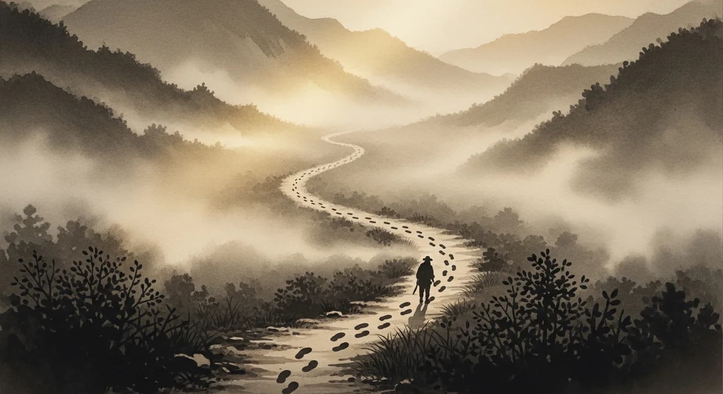 걷는 꿈 해몽 — 길의 상태가 운명을 말해줘요