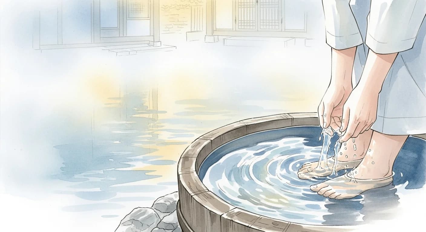 발 씻는 꿈 해몽 — 정화와 새 출발의 상징