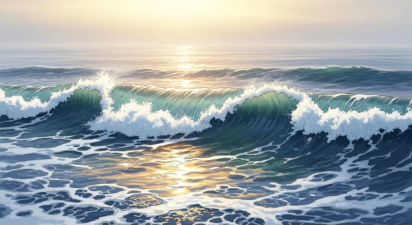 Waves Dream Meaning — What Korean Dream Tradition Says About Ocean Waves