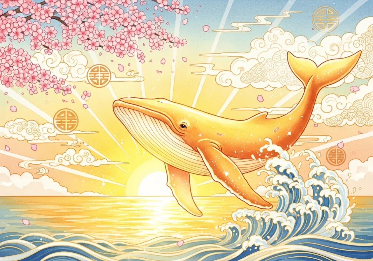 Auspicious Whale Dreams — Wealth, Power, and Advancement