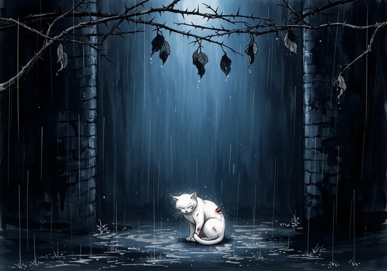 흰 고양이 꿈 — 흉몽 해석