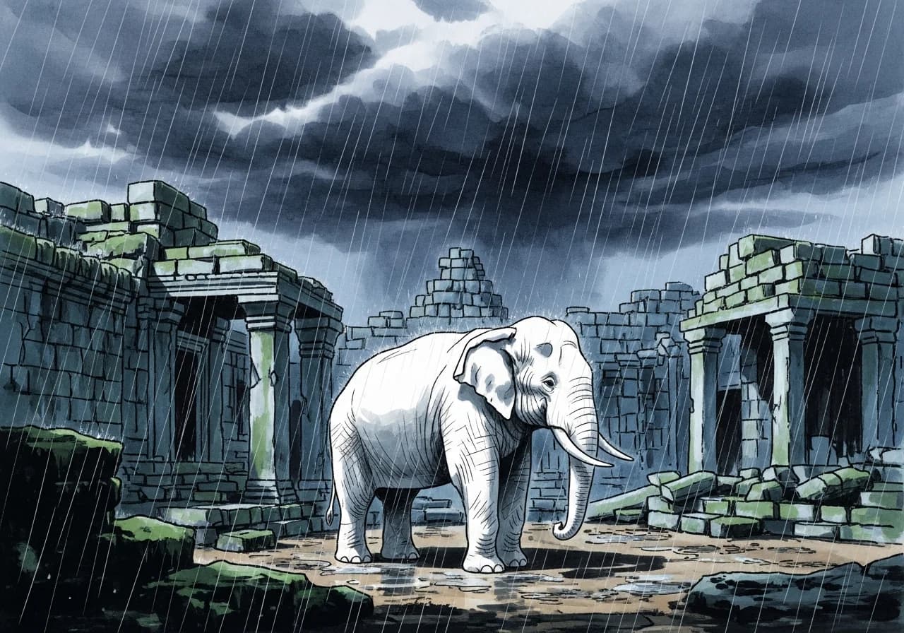 Riding a White Elephant — A Dream of Royal Authority
