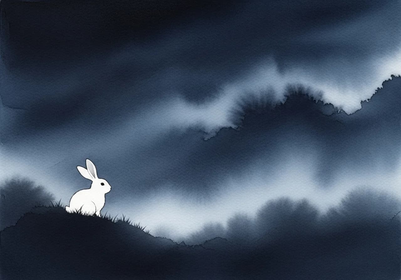 A White Rabbit Entering Your Home — Good News for the Household