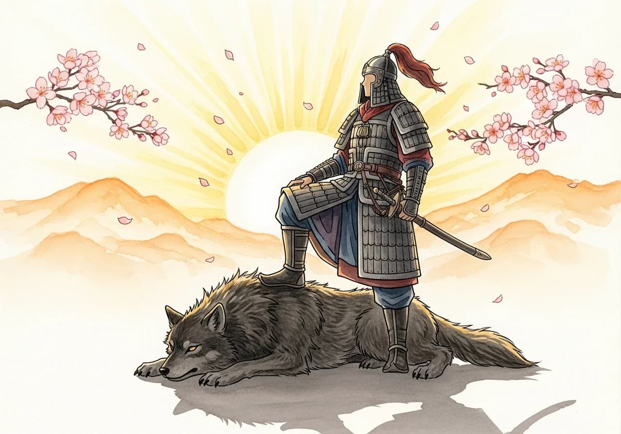 Fighting the Wolf and Winning — The Auspicious Outcome