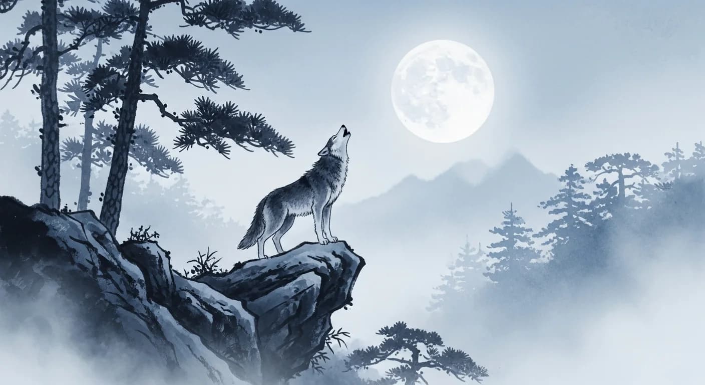 Wolf Howling Dream Meaning — Korean Dream Tradition's Most Urgent Warning