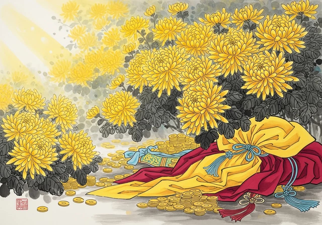 Bright Yellow Dreams — Auspicious Signs of Wealth and Fortune